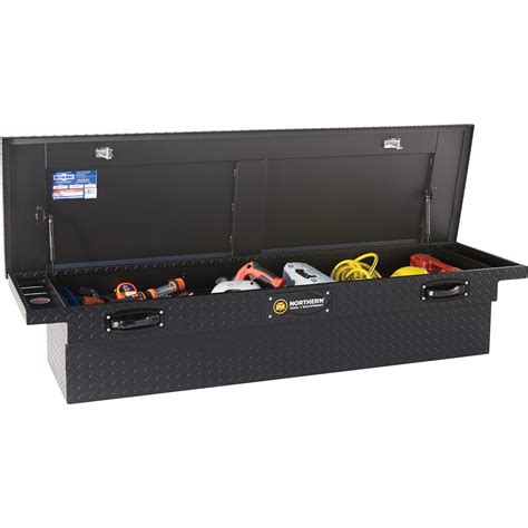 low profile thin steel crossover toool boxes|aluminum crossover tool box.